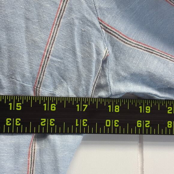 Old Navy Striped Chambray Dress Women Small Prairie Peasant Trad Wife Homestead - Picture 7 of 10